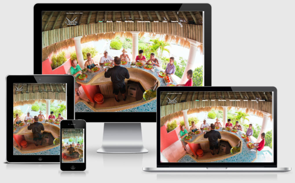 Responsive Cacios Catering website